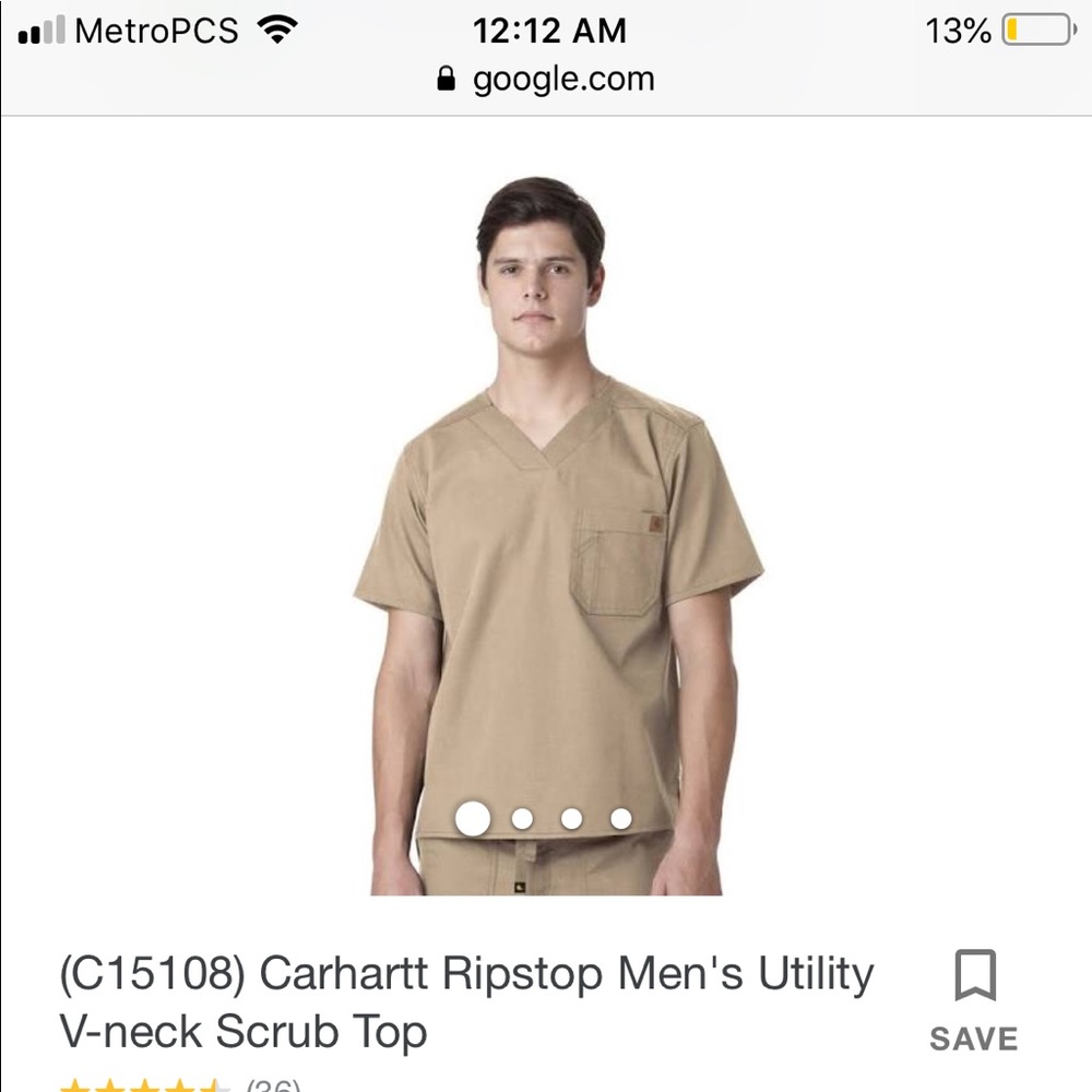 Carhartt Scrub top and bottoms